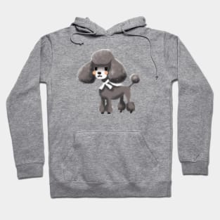 Cute Poodle Drawing Hoodie